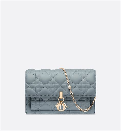 dior lady pouch with chain|Dior pouch price.